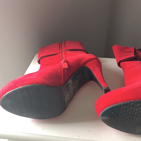 Valentine ready♥️🔥Red ankle velveteen material,🔥 - Picture 4 of 4